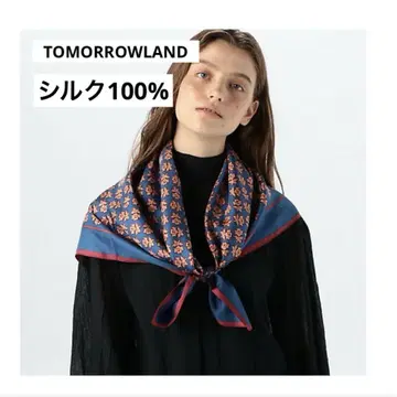 투모로우랜드 MACPHEE 실크100% 스카프 대형 리버티
