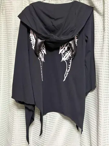 할로윈 의류 블랙 후드 부착 후드티
