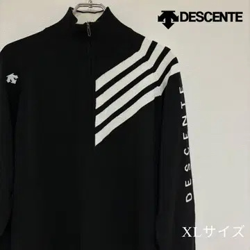 DESCENTE 데상트 집업 니트 블랙 O 사이즈 XL