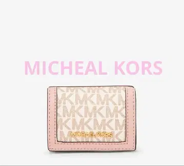새상품 MICHEAL KORS 마이클코어스 3단 폴더형 지갑 화이트 핑크