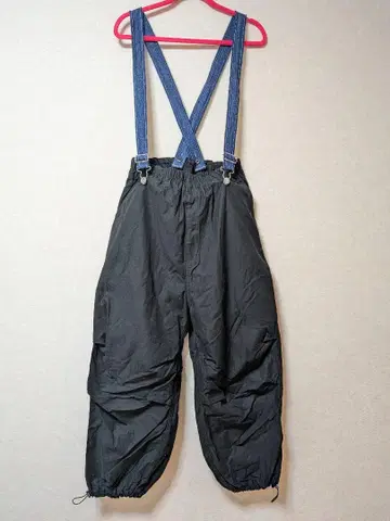 로데오 크라운 블랙 데님 스트랩 살로펫
