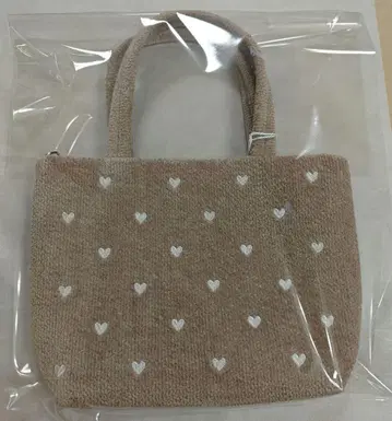 페이러 백 미사용 새상품 러브러리 하트 베이지