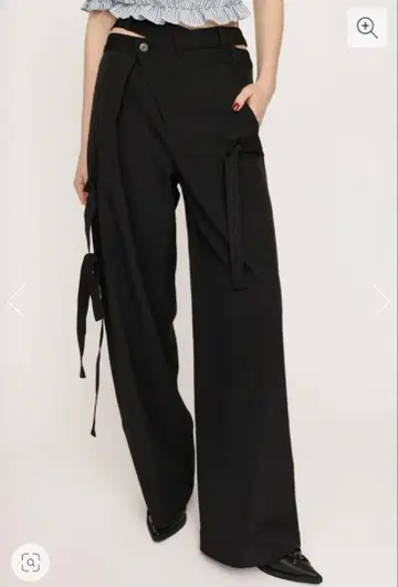 SLY OPEN WAIST MANNISH 팬츠