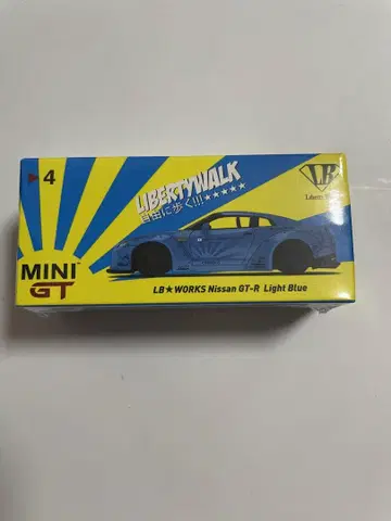 MINIGT LBworks 닛산 GT-R 라이트 블루 왼쪽 핸들