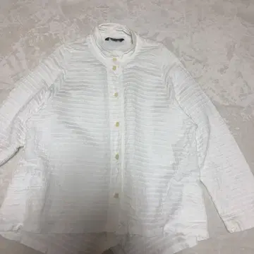 Yacco Maricard 화이트 퀼팅 셔츠