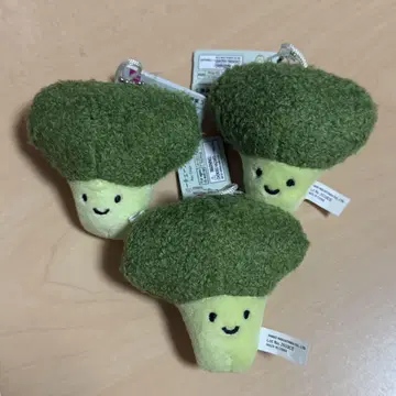 택 포함 새상품! [ 3세트 ] DAISO 다이소 키체인 브로콜리