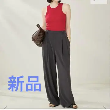 FLUID TUCK TROUSERS 팬츠 그레이 34