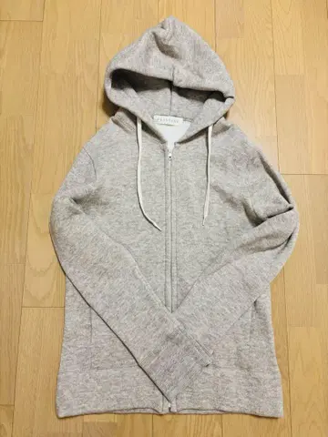 PRISTINE 야크 코튼 쭈리 집업 후드티