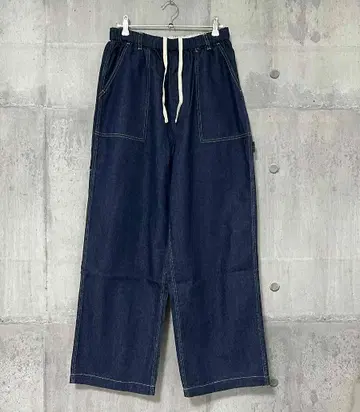 카구레 코튼 린넨 데님 페인터 팬츠