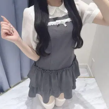 evelyn 도킹 티어드 OP 차콜