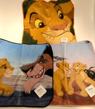 라이온킹 핸드 타월 3장 세트