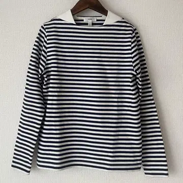 HYKE 하이크 티셔츠 보더 롱T 사이즈 1