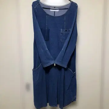 슈퍼 하카 데님 블루 원피스