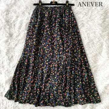ANEVER 플라워 프린트 롱 스커트 38 사이즈 온워드 카시야마