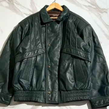 [ 새상품급 XL ] A-2 가죽 자켓 SUPERIOR 레어 컬러 그린