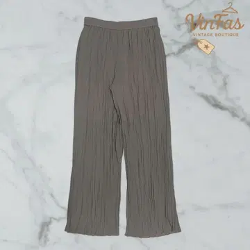 여성용 플리츠 팬츠 그레이지 M 사이즈 폴리에스테르
