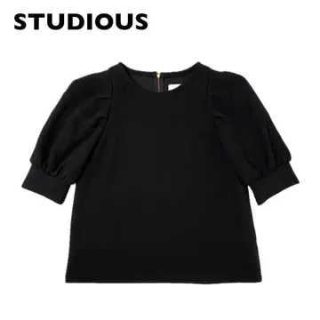 STUDIOUS 스테이디오스 퍼프 슬리브 블라우스 일본제