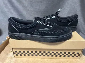28cm VANS 블랙 스웨이드 스니커즈 뜨개질 디자인