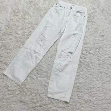 [ c6226 ] WEGO 데님 청바지 화이트 데미지