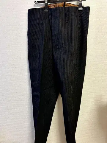 1930s 영국 신치 벨트 빈티지 스트라이프 울 트라우저 팬츠