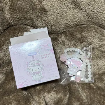 마이멜로디 산리오 화이트 프릴 시크릿 스트랩