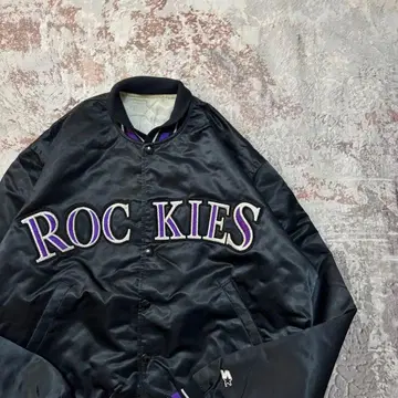 80s STARTER 스타터 MLB 콜로라도 로키스 바시티 자켓 M