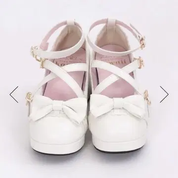 axes femme 사다리 레이스 스캘럽 펌프스 (화이트/M 사이즈)