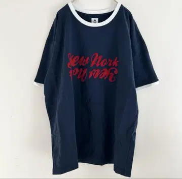 익스팬션 반팔 T셔츠 네이비 YEW ROXBURY T