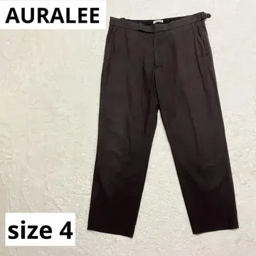 [ 레어 ] AURALEE 오라리 실크 혼방 크롭 팬츠 size 4