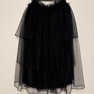 noir kei ninomiya 볼륨 샤샤 스커트 블랙 S