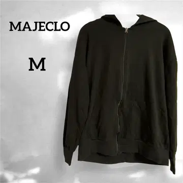 MAJECLO 블랙 후드 부착 후드티 [ M ]