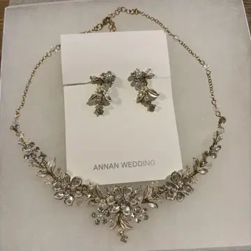 ANNAN WEDDING 목걸이와 귀찌 세트