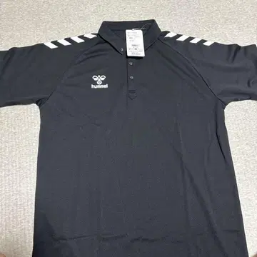 hummel 스트라이프 피케 셔츠 블랙