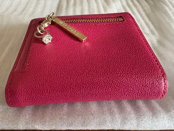 JILLSTUART 링 모티브 2단 접이식 지갑 핑크