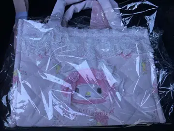 산리오 화이트 프릴 디자인 마이멜로디 2WAY 토트 백