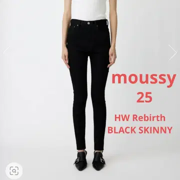 moussy HW Rebirth BLACK SKINNY 25inch