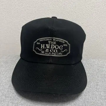 H.W.DOG & CO. 블랙 워크캡