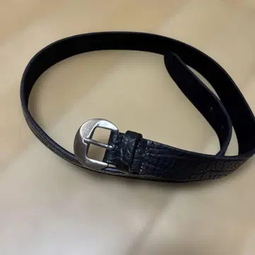 TRANSIT 천연 가죽 벨트 M 사이즈 블랙