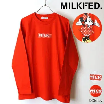 밀크페도 MILKFED. 디즈니 콜라보 미니 롱T 긴팔 셔츠