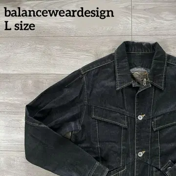 balanceweardesign 데님 자켓 G 자켓 L 블랙