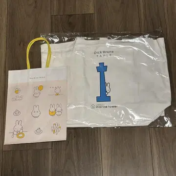 요코하마 마린 타워 x Dick Bruna TABLE 콜라보 토트 M