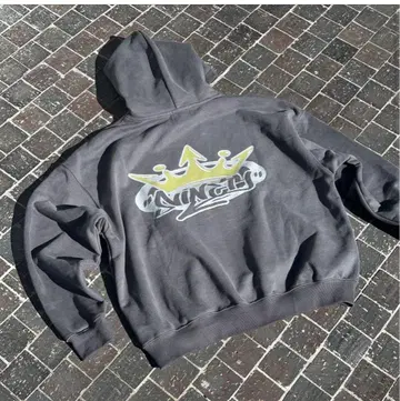 King 로고 후디 차콜 블랙 / XL