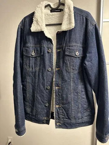 JACKROSE 보아 옷깃 다크 블루 데님 자켓