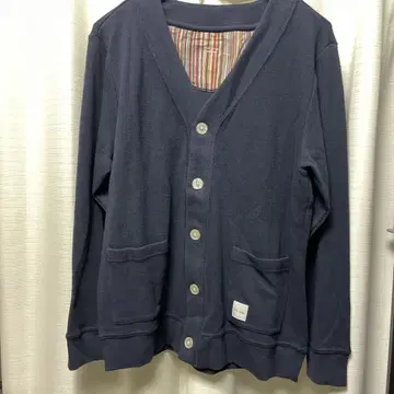 택 포함 새상품 Paul Smith 네이비 가디건