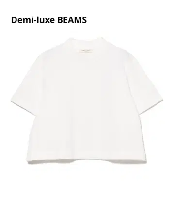 Demi-luxe BEAMS 모크넥 숏 T셔츠