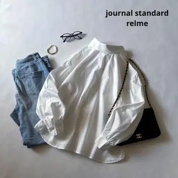 b350 저널 스탠다드 리룸 스카프풍 코튼 블라우스