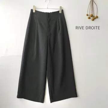 RIVE DROITE 리브 드와 턱 와이드 팬츠 블랙 36