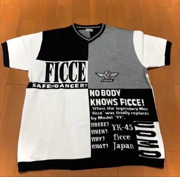 ficce V넥 스웨터 반팔 피치 비 고품질 UOMO