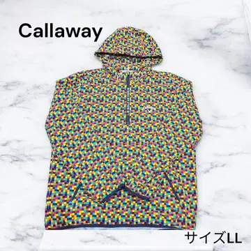Callaway 캘러웨이 윈드 브레이커 사이즈 LL 남성용 모자이크 패턴