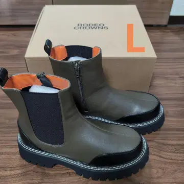 RODEO CROWNS 사이드 고어 부츠 올리브 L 사이즈